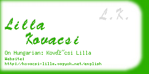 lilla kovacsi business card